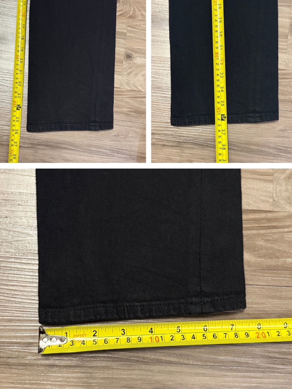 Levi’s Premium Ribcage Straight Ankle Jeans 23 Black Sprout Big E $110 - Picture 8 of 11